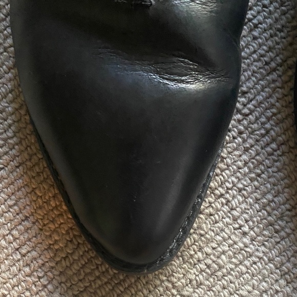 Frye Nolan Seam Mules Black Leather Slip-On Mules sz 9M - Picture 5 of 13